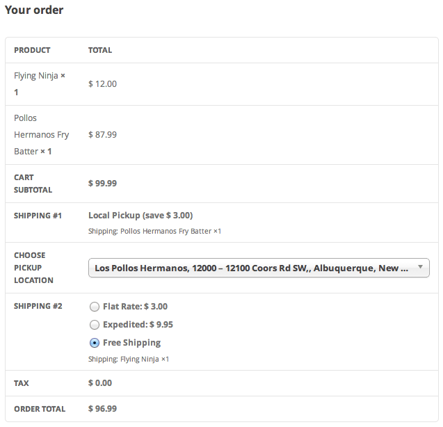 WooCommerce Local Pickup PLus